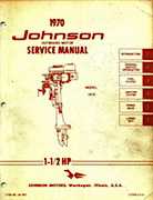 1970 1.5HP 1R70 Johnson outboard motor Service Manual