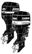 250HP 1995 E250TZEO Evinrude outboard motor Service Manual