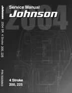 2004 200HP J200CX4SRS Johnson outboard motor Service Manual