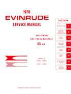 33HP 1970 33003 Evinrude outboard motor Service Manual