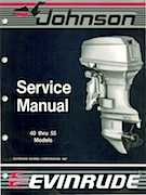 55HP 1988 55RWLR Johnson/Evinrude outboard motor Service Manual