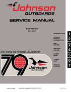 1979 6HP 6R79 Johnson/Evinrude outboard motor Service Manual