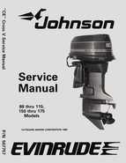 1989 150HP J150TRLCE Johnson outboard motor Service Manual
