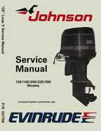 1989 Johnson Evinrude "CE" 120/125/140/185/200/225/300 HP Service/Repair Manual P/N 507758