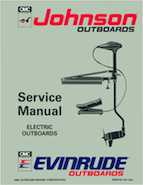 1993 Johnson Evinrude "ET" Electric Outboards Service Repair Manual, P/N 508280