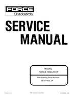 1996 Mercury Force 25 HP Service Manual 90-830894 895