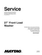 Maytag - 27 Front Load Washer manual
