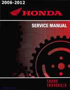 2006-2012 Honda TRX90 TRX90EX/X Service Manual