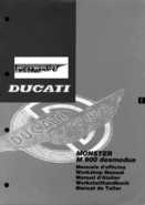 Ducati Monster - 900 Workshop Manual