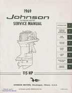 1969 Johnson 115 HP Outboards Service Manual JM-6911