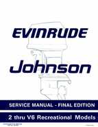1985 Johnson/Evinrude 2 thru V-6 models service manual - final edition