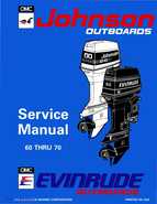 1994 Johnson/Evinrude ER 60 thru 70 outboards Service Manual P/N 500609