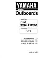 Yamaha Outboard F15A F9.9C, FT9.9D F15 Service Manual